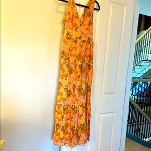 Floral Sleeveless Maxi Dress